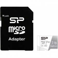 Флеш карта Silicon Power microSDXC 1Tb Class10 SP001TBSTXDA2V20SP Superior + adapter