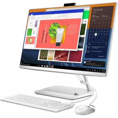 Моноблок Lenovo IdeaCentre 3 27ITL6 27" Full HD i5 1135G7 (2.4)/8Gb/1Tb/SSD512Gb/MX450 2Gb/DVDRW/Free DOS/GbitEth/WiFi/BT/90W/клавиатура/мышь/Cam/белый 1920x1080