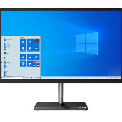 Моноблок Lenovo V30a-24IIL 23.8" Full HD i5 1035G1 (1)/8Gb/1Tb 7.2k/SSD256Gb/UHDG/DVDRW/CR/Windows 10 Professional 64/GbitEth/WiFi/BT/65W/клавиатура/мышь/Cam/черный 1920x1080