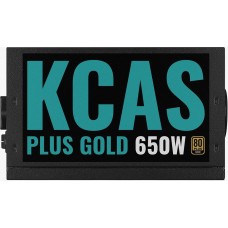 Блок питания Aerocool ATX 650W KCAS PLUS GOLD 650W ARGB 80+ gold 24+2x(4+4) pin APFC 120mm fan 6xSATA RTL