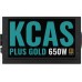 Блок питания Aerocool ATX 650W KCAS PLUS GOLD 650W ARGB 80+ gold 24+2x(4+4) pin APFC 120mm fan 6xSATA RTL