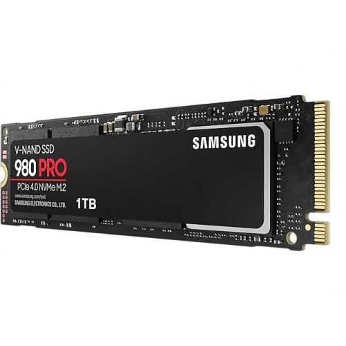 Твердотельный накопитель Samsung SSD 1TB 980 PRO, V-NAND 3-bit MLC, Elpis, M.2 (2280) PCIe Gen 4.0 x4, NVMe 1.3c, R7000/W5000,  IOPs 1 000 000/1 000 000