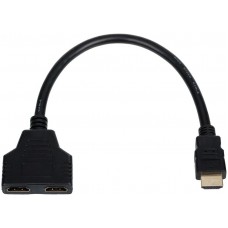 Переходник сплиттер  HDMI(m) на 2 HDMI(f), 0.10 м AT0901