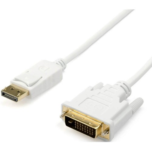 Кабель DVI <=> DisplayPort 1.8 м (DVI-D, белый, 1080P) AT9503