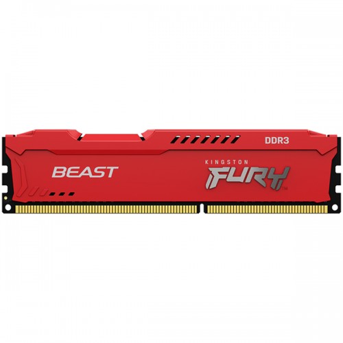 Память оперативная Kingston 4GB 1600MHz DDR3 CL10 DIMM FURY Beast Red KF316C10BR/4