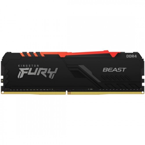 Память оперативная Kingston 8GB 2666MHz DDR4 CL16 DIMM FURY Beast RGB KF426C16BBA/8