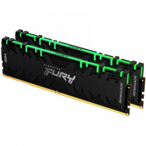 Память оперативная Kingston 16GB 3200MHz DDR4 CL16 DIMM (Kit of 2) FURY Renegade RGB KF432C16RBAK2/16