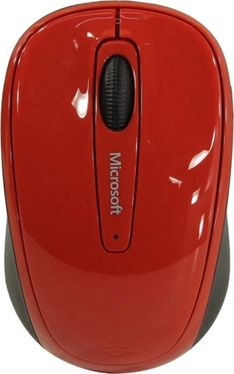 Мышь Microsoft 3500 красный/черный оптическая (1000dpi) беспроводная USB для ноутбука (2but) GMF-002