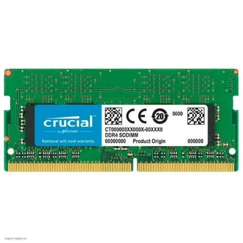 Память DDR4 4Gb 2666MHz Crucial CT4G4SFS6266 RTL PC4-21300 CL19 SO-DIMM 288-pin 1.2В single rank