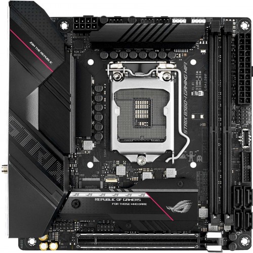 Материнская плата Asus ROG STRIX B560-I GAMING WIFI Soc-1200 Intel B560 2xDDR4 mini-ITX AC`97 8ch(7.1) 2.5Gg RAID+HDMI+DP