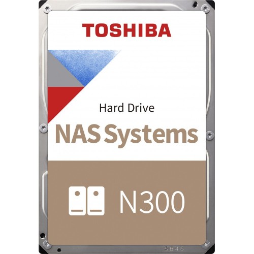 Жесткий диск Toshiba SATA-III 4Tb HDWG440UZSVA NAS N300 (7200rpm) 256Mb 3.5" Bulk