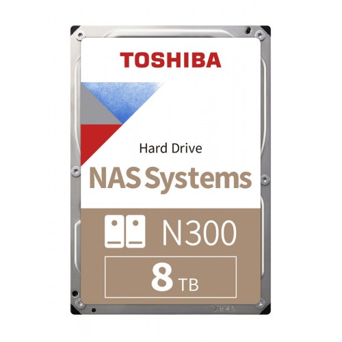 Жесткий диск Toshiba SATA-III 8Tb HDWG480UZSVA N300 (7200rpm) 256Mb 3.5" Bulk