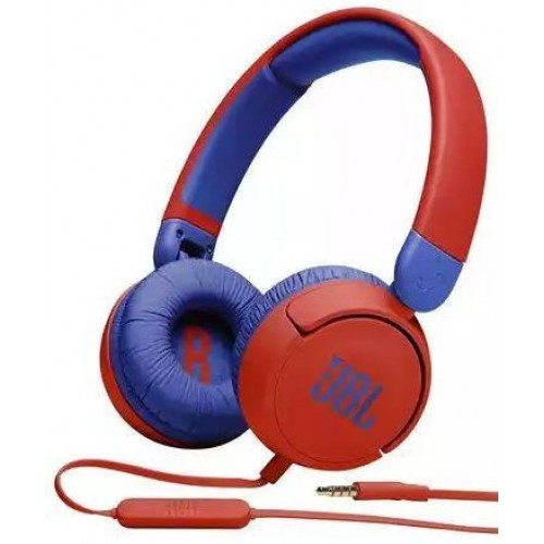 Наушники накладные с микрофоном детские JBL Jr310 1.0м, цвет синий/красный