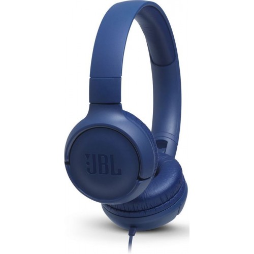 Наушники накладные с микрофоном JBL T500 1.2м, цвет синий