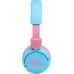 Наушники накладные с микрофоном детские JBL Jr310 BT 5.0, до 30 часов, цвет голубой/розовый