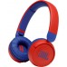 Наушники накладные с микрофоном детские JBL Jr310 BT 5.0, до 30 часов, цвет красный/синий