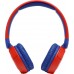 Наушники накладные с микрофоном детские JBL Jr310 BT 5.0, до 30 часов, цвет красный/синий