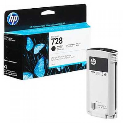 Картридж HP 728 для DJ Т730/Т830, черный матовый (130мл)