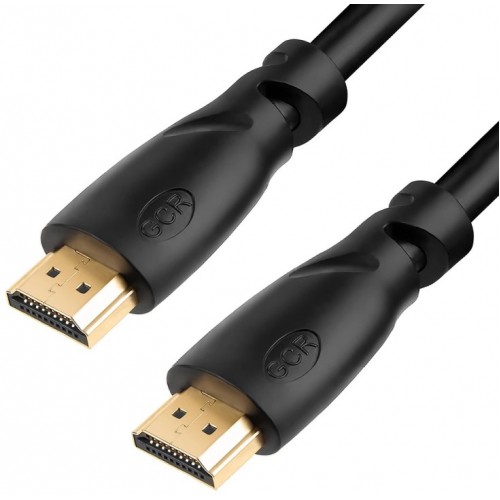 Кабель Greenconnect Premium 1.0m HDMI версия 2.0, HDR Ultra HD 4K60 Hz/ 5K30Hz, 3D, Ethernet 18.0 Гбит/с, OD8.0mm, 28/26 AWG, черный, GCR-50541 GCR-50541