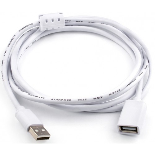 Удлинитель USB 3 м (Am <=> Af, белый) AT3790
