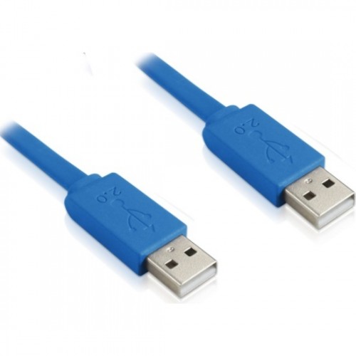 Кабель Greenconnect PROF 1.0m USB 2.0, AM/AM, плоский, синий, морозостойкий, GCR-UM4MF-BD-1.0m