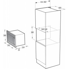 Встраиваемая микроволновая печь GORENJE BM201AG1BG