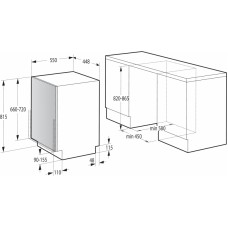 Встраиваемая Посудомоечная машина  Gorenje GV 572D10