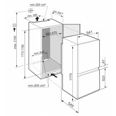 Встраиваемый холодильник LIEBHERR ICBSd 5122