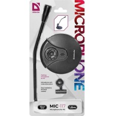 Микрофон Defender MIC-117 черный, настольный