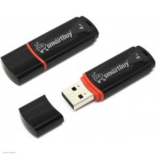 Накопитель USB 2.0 Flash Drive 4Gb Smartbuy Crown черный (SB4GBCRW-K)