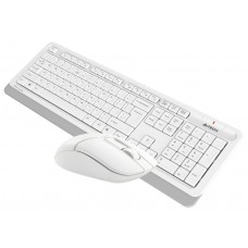 Клавиатура + мышь A4Tech Fstyler FG1012 клав:белый мышь:белый USB беспроводная Multimedia