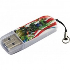 Накопитель USB 2.0 Flash Drive 32Gb Verbatim Mini Tattoo Phoenix белый/рисунок (49898)