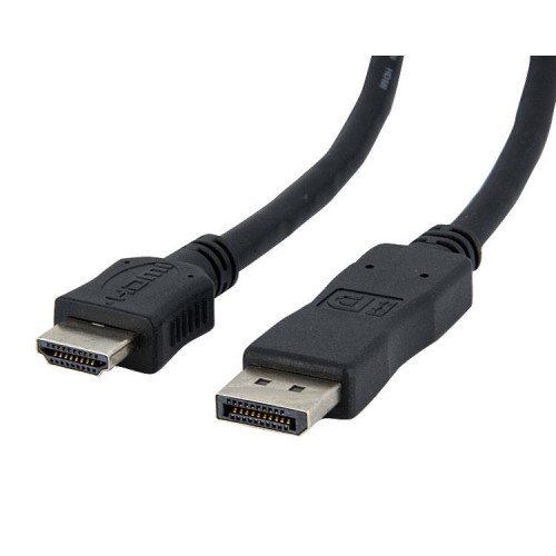 Кабель HDMI (m) DisplayPort (m) 2м черный