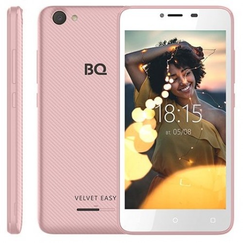 Мобильный телефон BQ-5000G Velvet Easy Розовое золото