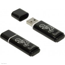 Накопитель USB 2.0 Flash Drive 32Gb Smartbuy Glossy series Black