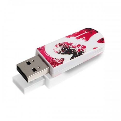 Накопитель USB 2.0 Flash Drive 8Gb Verbatim Store n Go Mini Graffiti Red (98165)