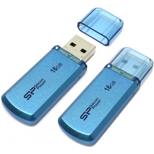 Накопитель USB 2.0 Flash Drive 16Gb Silicon Power Helios 101 Blue (SP016GBUF2101V1B)