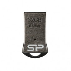 Накопитель USB 2.0 Flash Drive 32Gb Silicon Power Touch T01 Black/Silver (SP032GBUF2T01V1K)