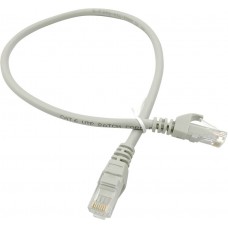 Патч-корд Buro UTP 4 пары cat6 CCA molded 0.5м серый RJ-45 (m)-RJ-45 (m)