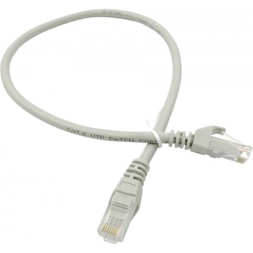 Патч-корд Buro UTP 4 пары cat6 CCA molded 0.5м серый RJ-45 (m)-RJ-45 (m)