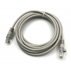 Патч-корд Buro UTP 4 пары cat5E CCA molded 3м серый RJ-45 (m)-RJ-45 (m)