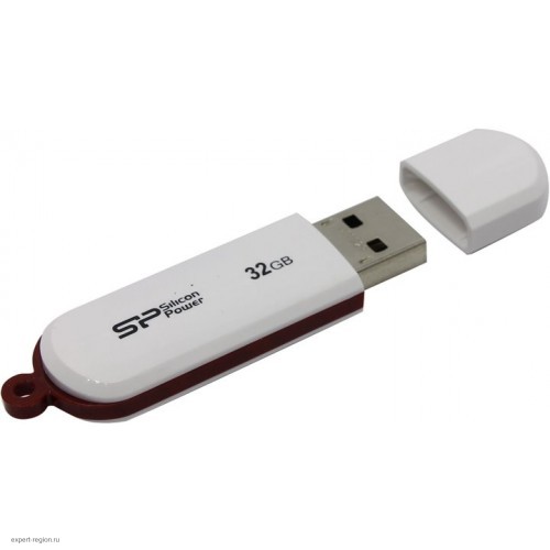 Накопитель USB 2.0 Flash Drive 32Gb Silicon Power LuxMini 320 White (SP032GBUF2320V1W)