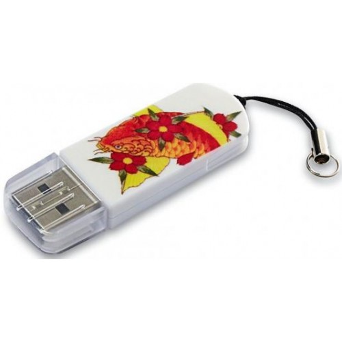 Накопитель USB 2.0 Flash Drive 8Gb Verbatim Store n Go Mini Tattoo White/узор (49882)