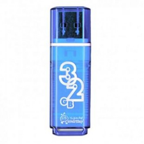 Накопитель USB 2.0 Flash Drive 8Gb Smartbuy Glossy series Blue (SB8GBGS-B)