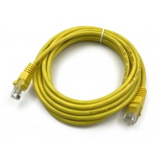 Патч-корд Buro UTP 4 пары cat5E CCA molded 3м желтый RJ-45 (m)-RJ-45 (m)