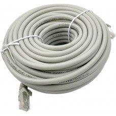 Патч-корд Buro UTP 4 пары cat6 CCA molded 20м серый RJ-45 (m)-RJ-45 (m)