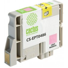 Картридж струйный Cactus CS-EPT0486 светло-пурпурный (14.4мл) для Epson Stylus Photo R200/R220/R300/R320/R340/RX500/RX600/RX620/RX640