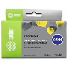 Картридж струйный Cactus CS-EPT0544 желтый (16.2мл) для Epson Stylus Photo R800/R1800
