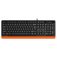 Клавиатура A4TECH Fstyler FKS10, USB, черный оранжевый