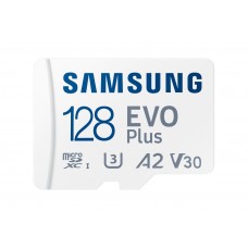 Карта памяти 128Gb MicroSD Samsung EVO Plus + SD адаптер (MB-MC128KA)